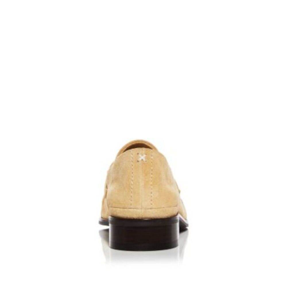 RAG & BONE Womens Beige Penny Keeper Sid Slip On Leather Loafers Shoes 39 - Picture 2 of 4